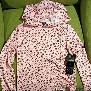 Star Ride Pink Leopard Long Sleeve Kids Tee